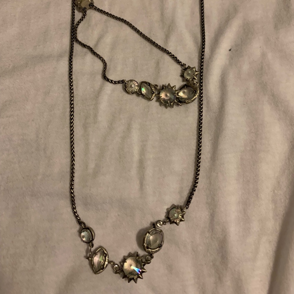 Long necklace and bracelet